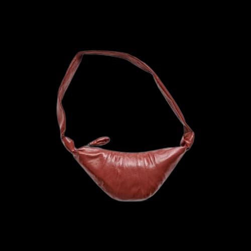 Lemaire Small Croissant Bag 'Brick Red'