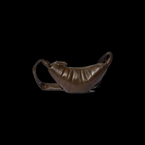 Lemaire Soft Nappa Small Croissant Bag 'Dark Tobacco'