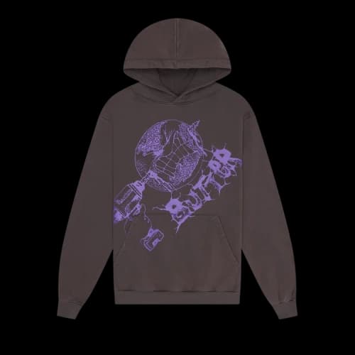 Butter Goods Drill Pullover Hood 'Washed Dark Grey'