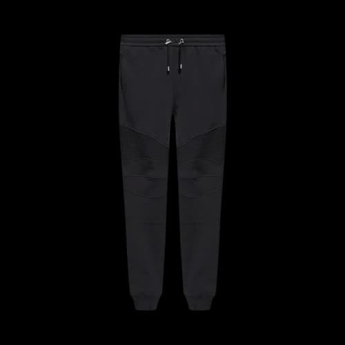 Balmain Ribbed Flock Sweatpants 'Black'