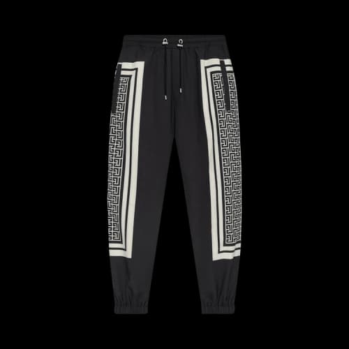 Balmain Monogram Scarf Track Pants 'Black'