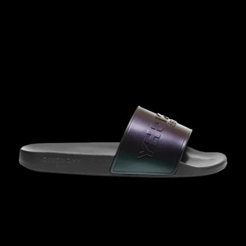 Givenchy Logo Slide 'Black Iridescent Blue'