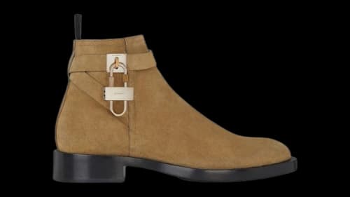 Givenchy Lock Ankle Boots Light Brown