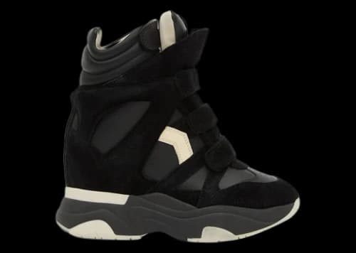 Isabel Marant Balskee High-Top Leather Wedge Sneakers Black (Women's)