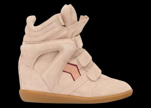 Isabel Marant Bekett Leather Sneakers Pale Pink Peach (Women's)