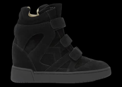 Isabel Marant IM3 High-Top Leather Wedge Sneakers Black (Women's)