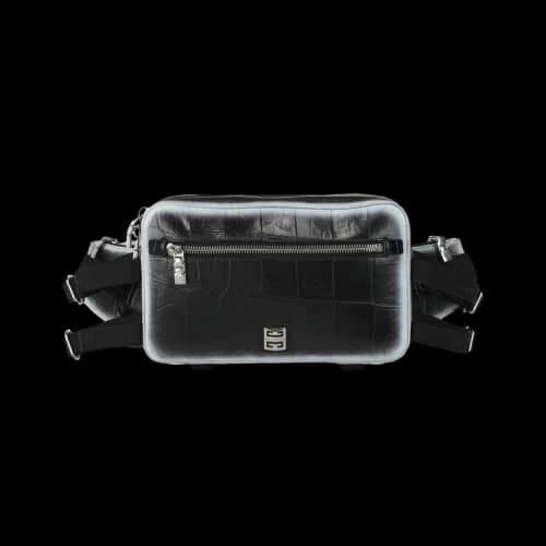 Givenchy Embossed Leather Chest Bag 'Black/White'