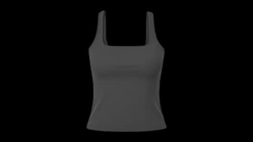 Blvck Women's Built in Bra Tank Top Charcoal