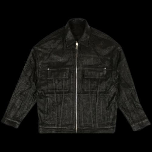 Givenchy 4G Polished Oversized Denim Jacket 'Black'