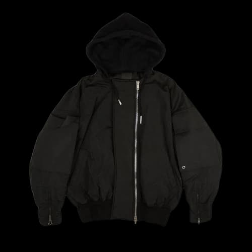 Givenchy Oversized Hooded Bomber Jacket 'Black'