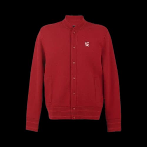Givenchy Embroidered Varsity Jacket 'Vermillon'