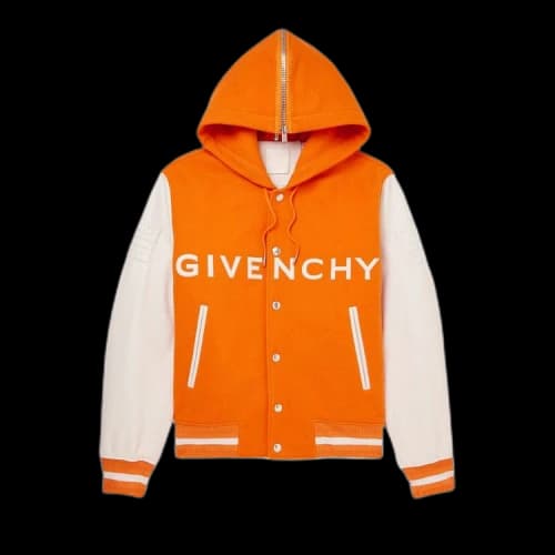 Givenchy Hooded Varsity Jacket 'Orange'