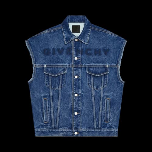 Givenchy Oversized Sleeveless Jacket 'Indigo'