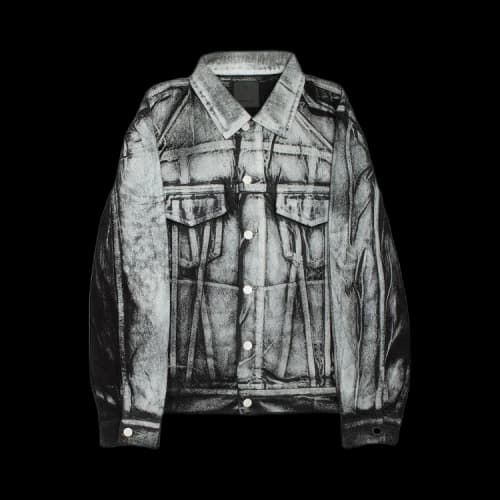 Givenchy Classic Fit Print Jacket 'Black/Grey'