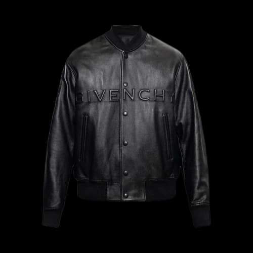 Givenchy Leather Varsity Jacket 'Black'