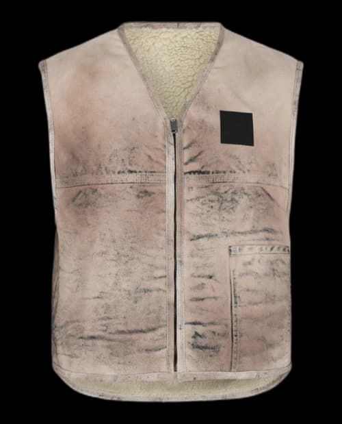 Givenchy Reversible Denim Vest Brown Beige