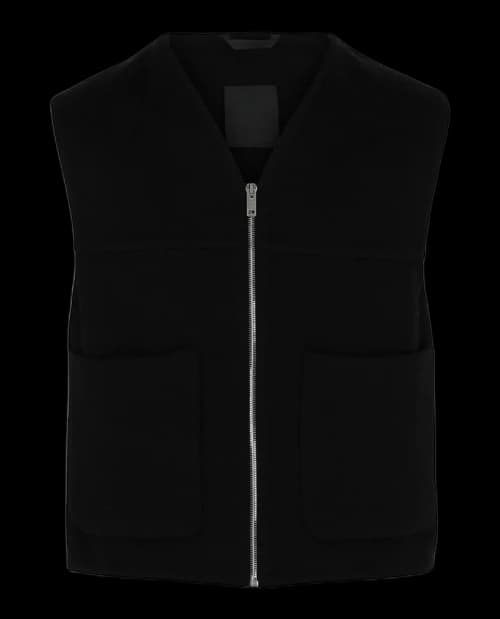 Givenchy Wool-Cashmere Blend Vest Black