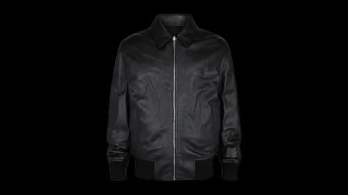 Givenchy Reversible Bomber Leather Jacket Black