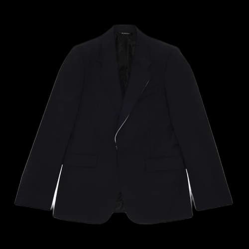 Givenchy Lightweight Wool Jacket With Contrasted Lapel 'Dark Navy'