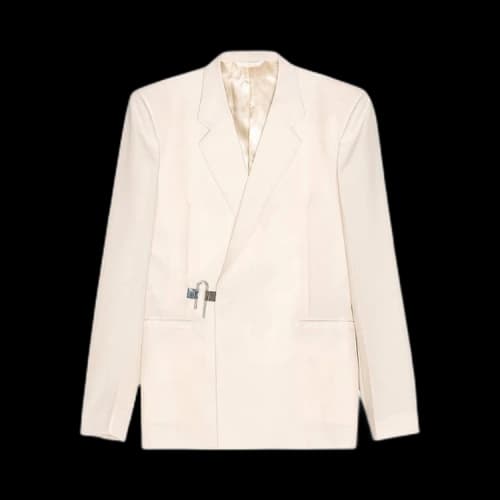 Givenchy Padlock Slim Fit Jacket With Notch Lapel 'Dust Grey'