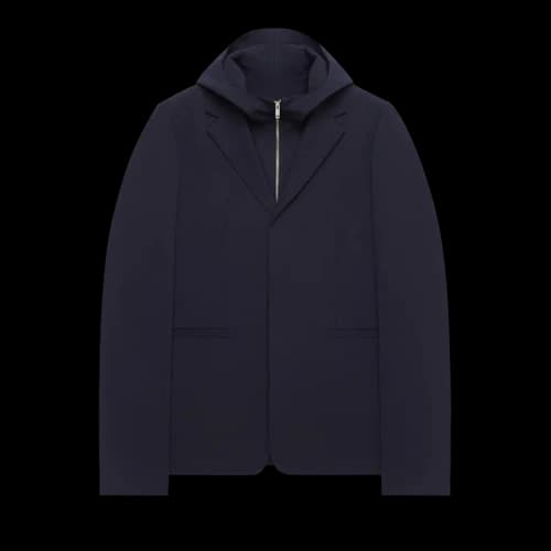 Givenchy Single-Breasted Layered Hooded Vest 'Navy'