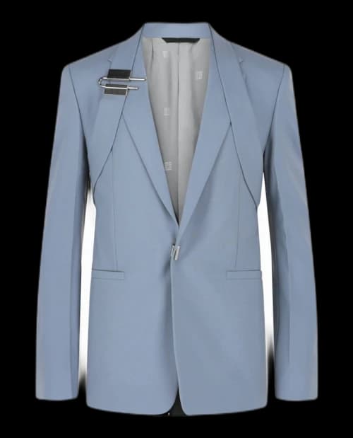 Givenchy U-Lock Harness Blazer Pearl Grey