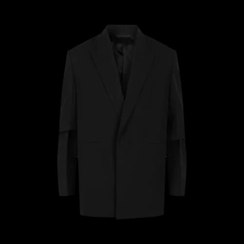 Givenchy Overlapped Lapel Oversized Blazer 'Black'