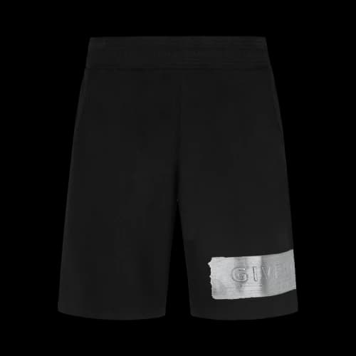 Givenchy Shorts With Latex Band 'Black/Silver'