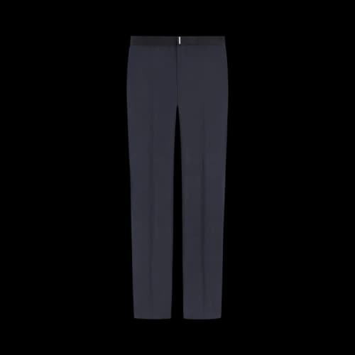 Givenchy Satin Trimmed Trousers 'Night Blue'