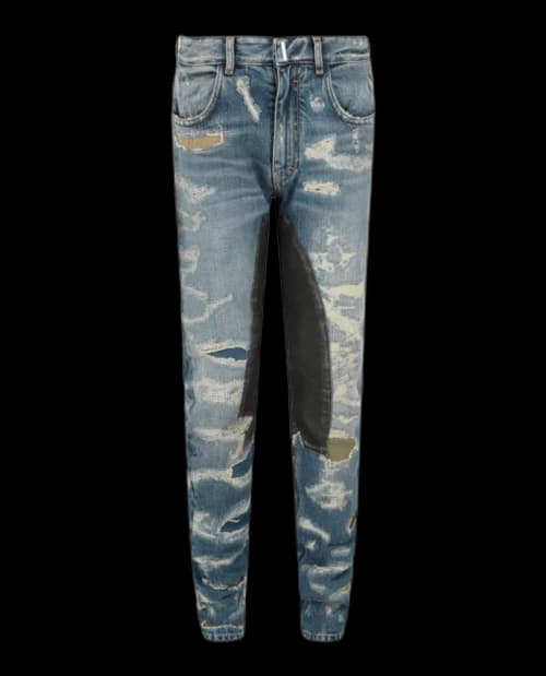 Givenchy Matthew Williams Distressed Jeans Medium Blue