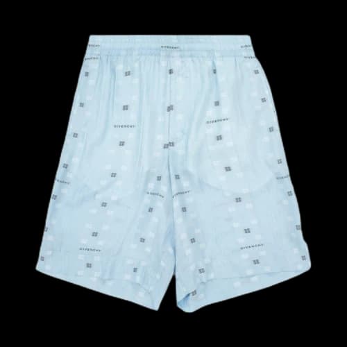 Givenchy Skate Fit Shorts With Elastic Waist Band 'Navy/Light Blue'