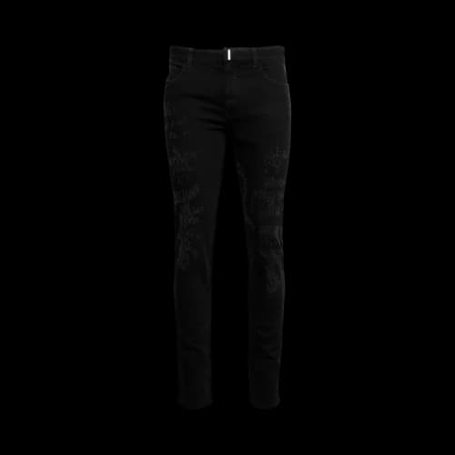 Givenchy Mid-rise Straight-Leg Jeans Black