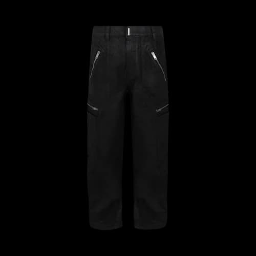 Givenchy Distressed Coated Loose Fit Jeans 'Black'