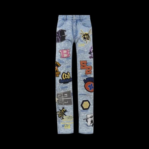Givenchy Straight Fit With Patch And Back Pocket 'Medium Blue'