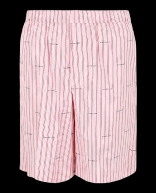 Givenchy Bermuda Shorts With Shorts With Stripes Baby Pink