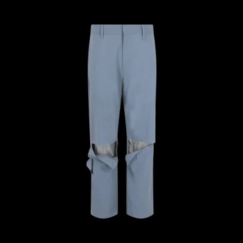 Givenchy Destroyed Straight Fit Pants 'Pearl Grey'