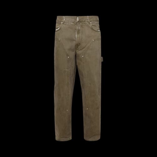Givenchy Carpenter Denim Trousers 'Black/Khaki'