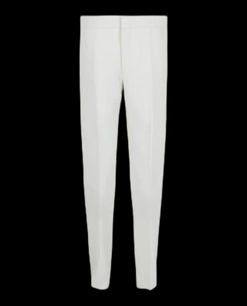 Givenchy Straight-Leg Wool Trousers White