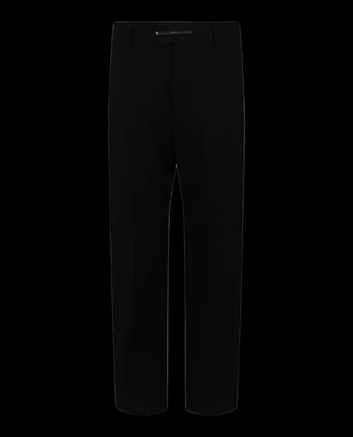 Givenchy Straight Fit Pants With Metal Clip Closure Black