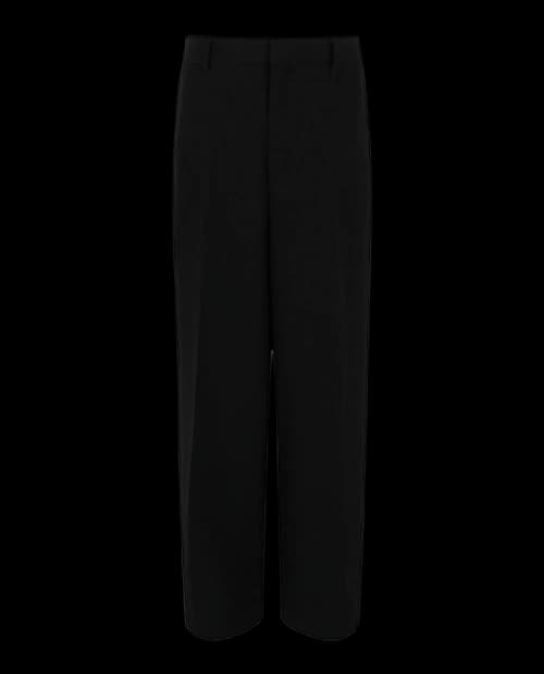 Givenchy Extra Wide-Leg Wool Trousers Black