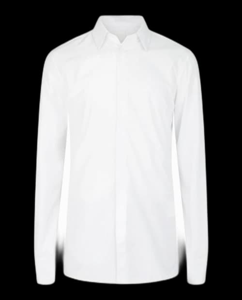 Givenchy Contemporary Fit 4G Embroidered Shirt White