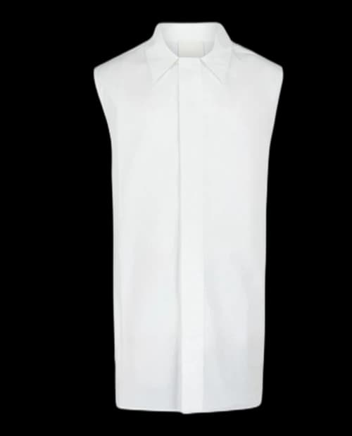 Givenchy Cotton Sleeveless Shirt White