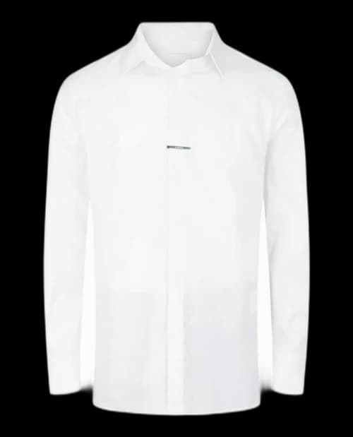 Givenchy Contemporary Fit Metal Bar Dress Shirt White