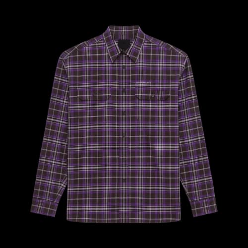Givenchy Long-Sleeve Check Jacket 'Dark Purple'