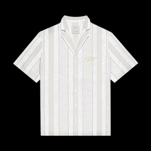 Givenchy Striped Short-Sleeve Shirt 'White/Beige'