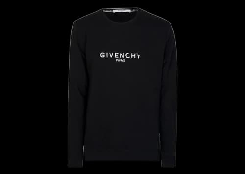 Givenchy Paris Logo Crewneck Black