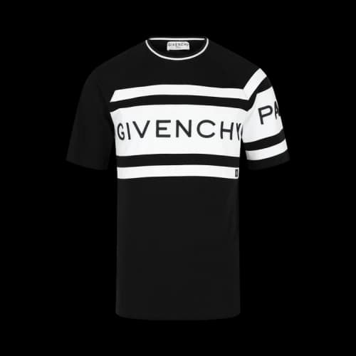 Givenchy Slim Fit Givenchy Band T-shirt Black
