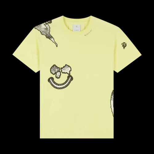 Givenchy Bat Lol Print Oversized T-Shirt 'Acid Yellow'