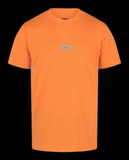 Givenchy Logo Crewneck Short-Sleeve T-shirt Orange