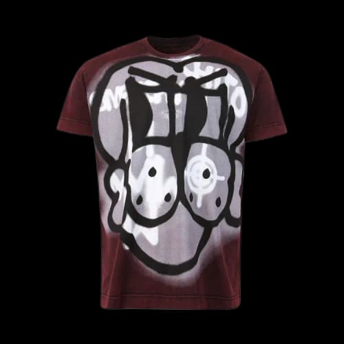 Givenchy Ghost Dog Oversized T-Shirt 'Dark Red'